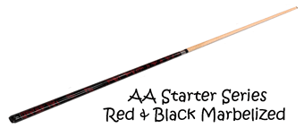 red and black marbelized